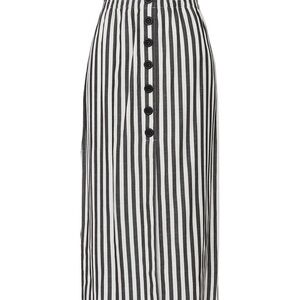 🧁Cupcakes & Cashmere Striped Dark Grey and White Women's Skirt. Like Brand New.